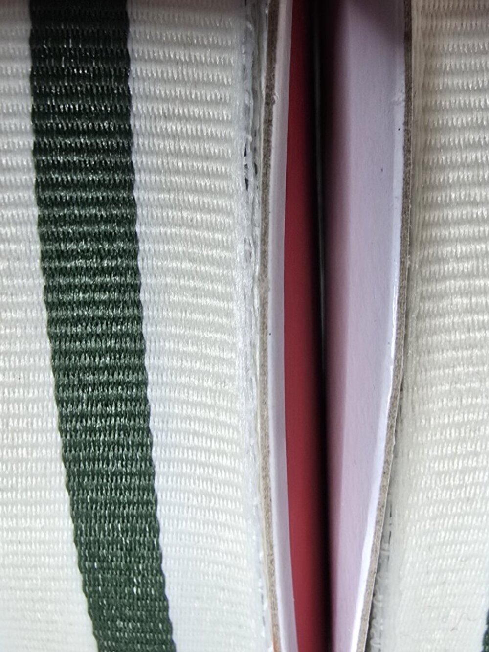 NWT 3 rolls RIBBON CELEBRATE IT JUMBO 80 FEET EACH CREAM/DARK GREEN - Picture 8 of 9